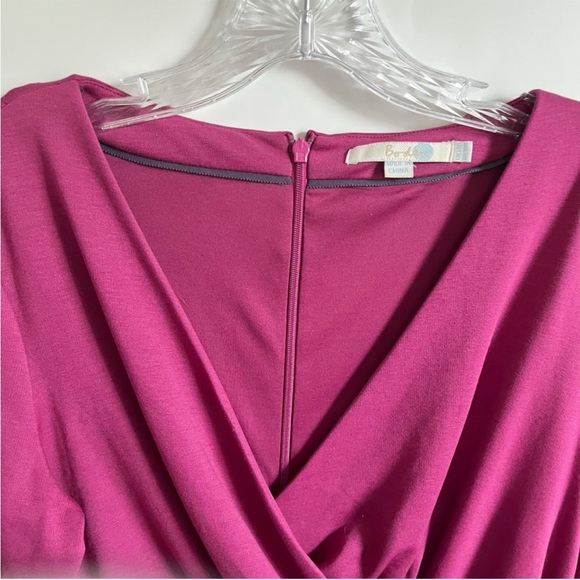 Boden Camille Ponte dress magenta pink sheath ruching fitted career - Picture 4 of 8